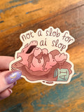 AI Sloppy Pig - Anti-AI Sticker
