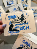 Sink the Rich - Orca Print or Card