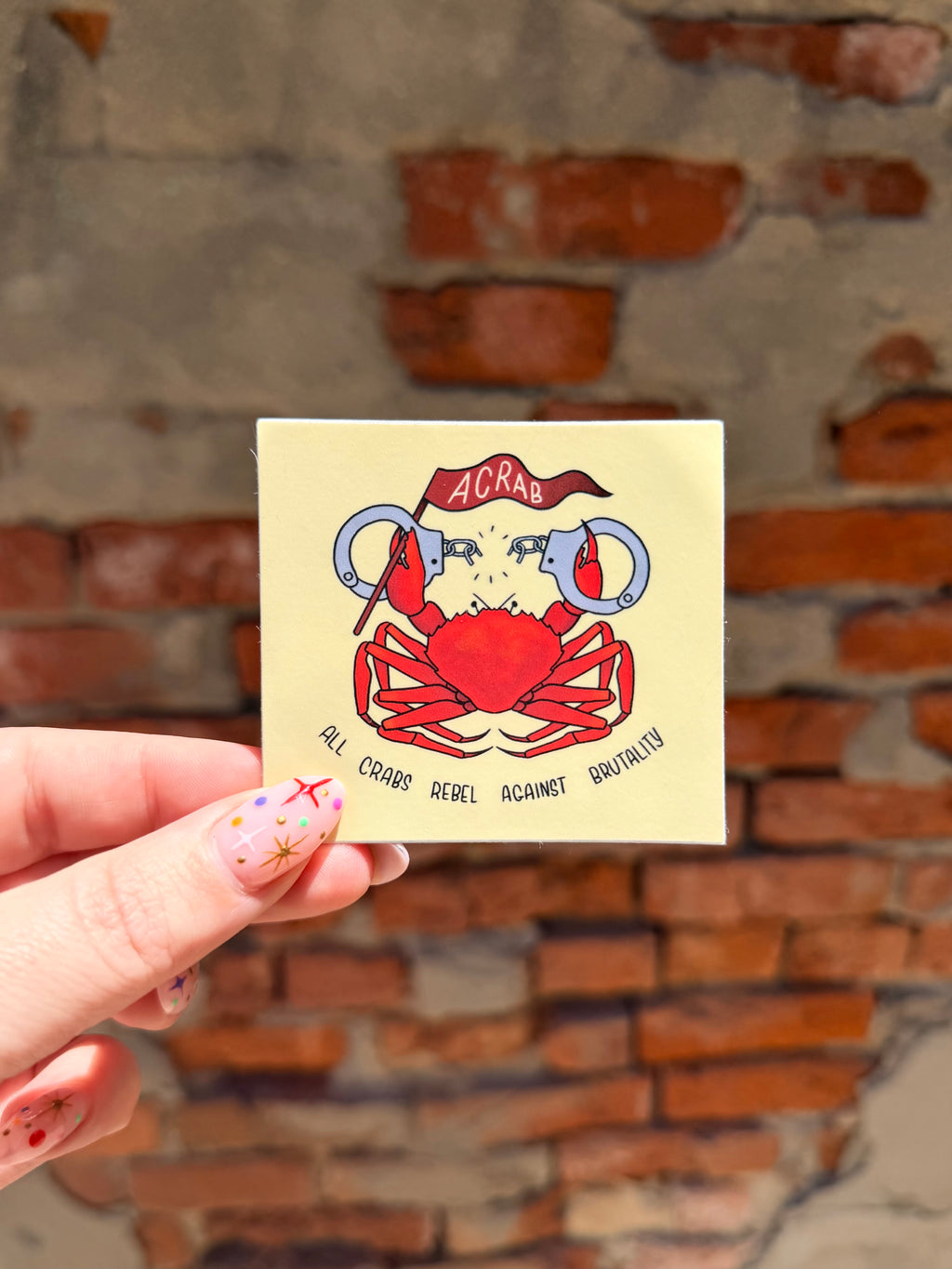 ACAB - Crab Protest Sticker