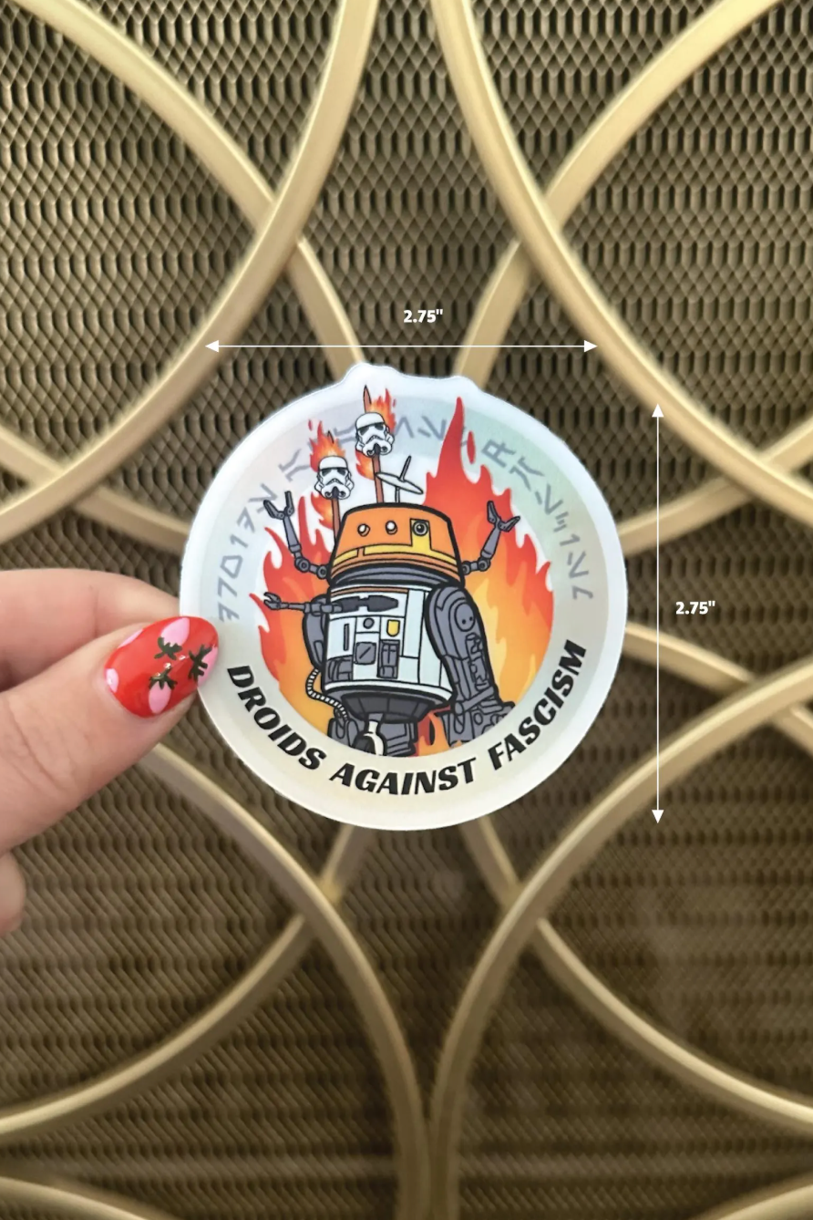Chopper Star Wars Sticker - Droids Against Fascism