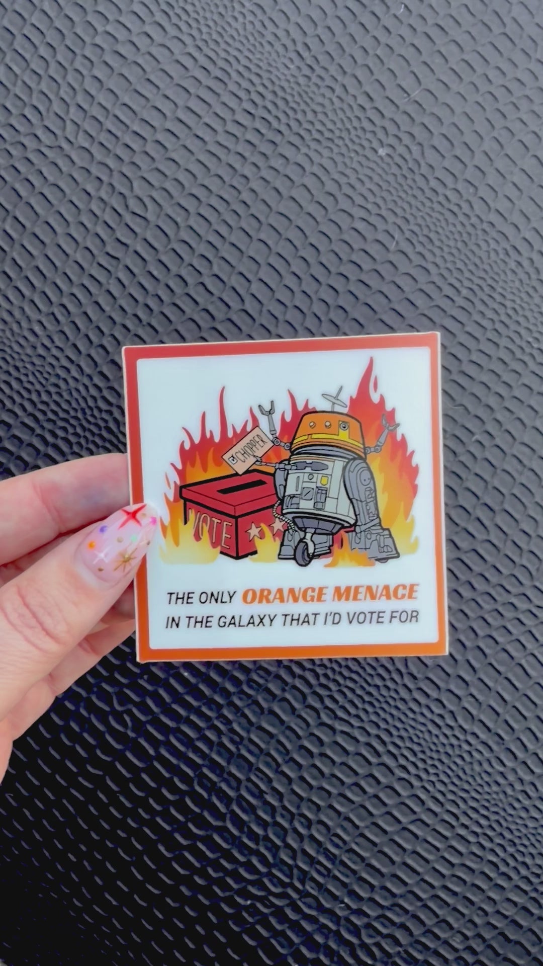 Chopper Star Wars Sticker - The Orange Menace